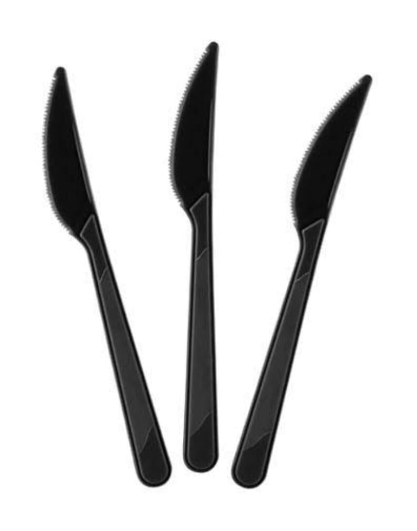 BIÇAK PLASTİK 25 Lİ SİYAH