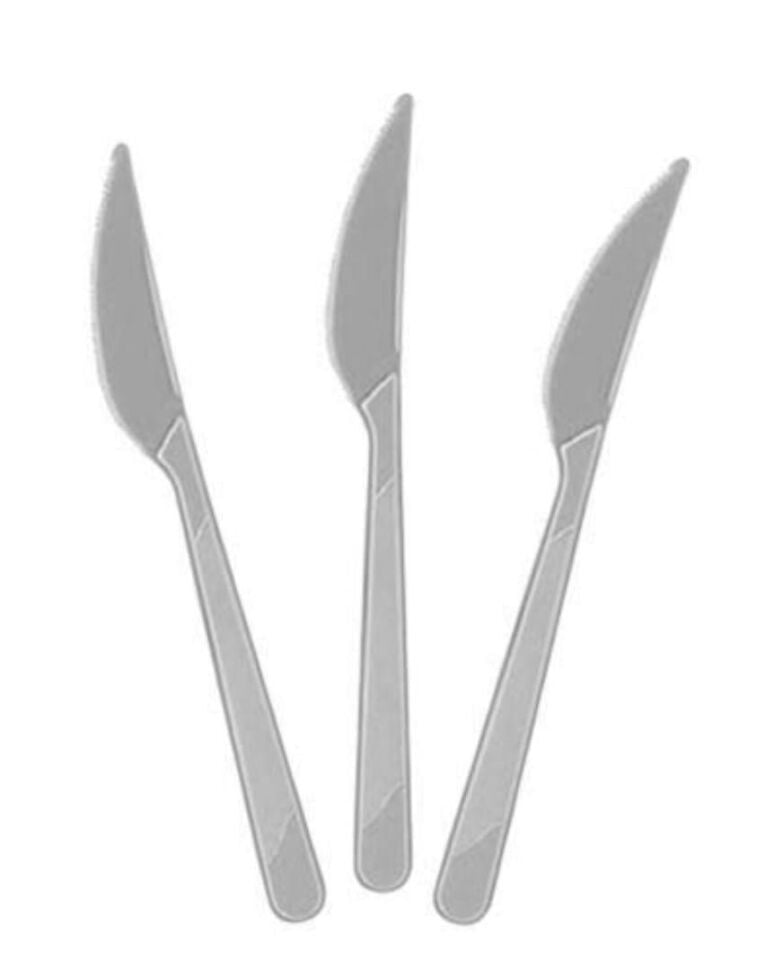 BIÇAK PLASTİK 25 Lİ GÜMÜŞ