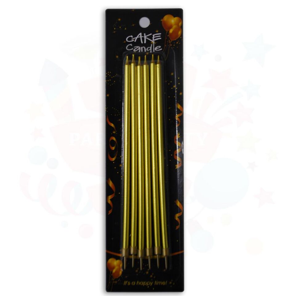 MUM  0,6 CM X 19CM  KARTELALI 6 LI ALTIN