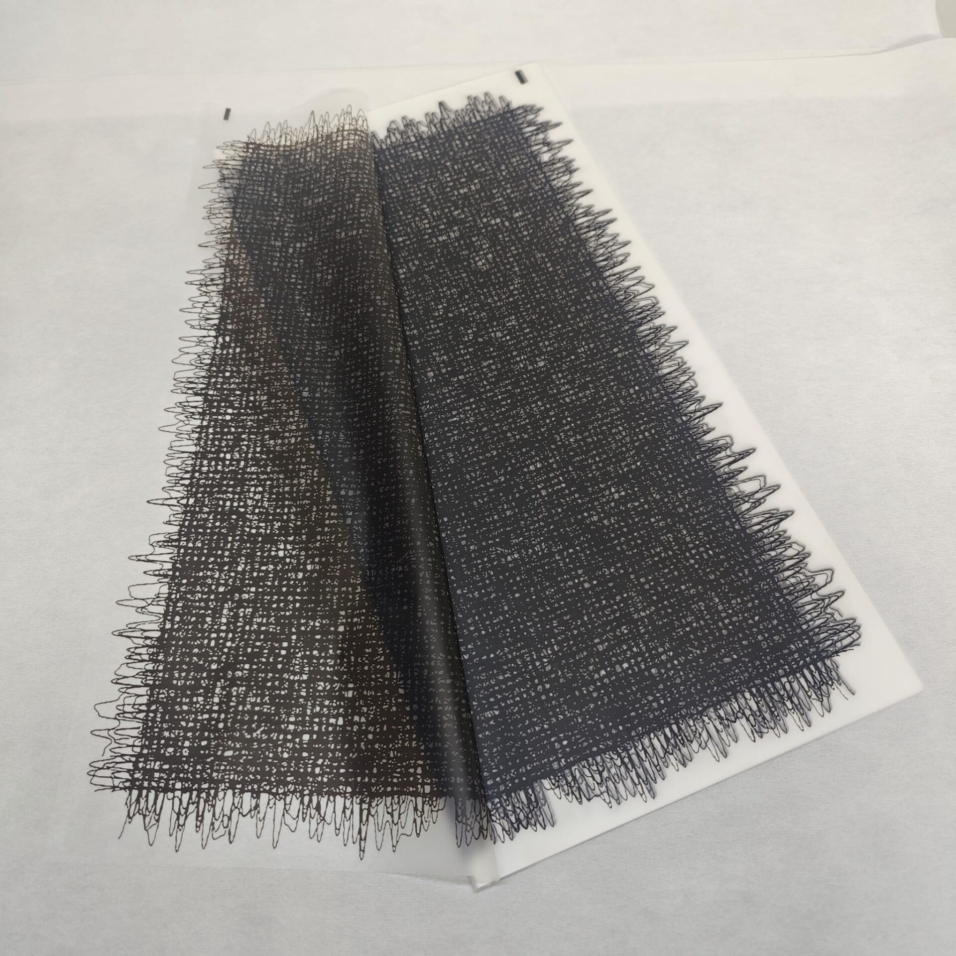 BUKETLİK PP SİYAH  KENARI BUĞULU 58*58 20 Lİ