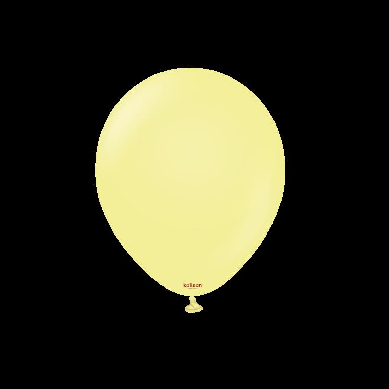 BALON 5'' MAKARON YELLOW 100 LÜ KALİSAN