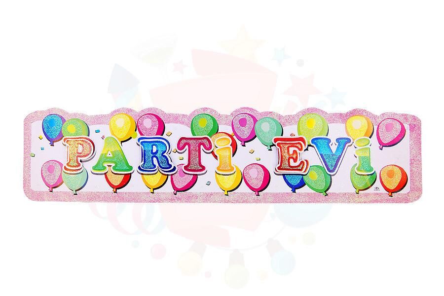STICKER 3 BOYUTLU SİMLİ PARTİ EVİ BALONLU
