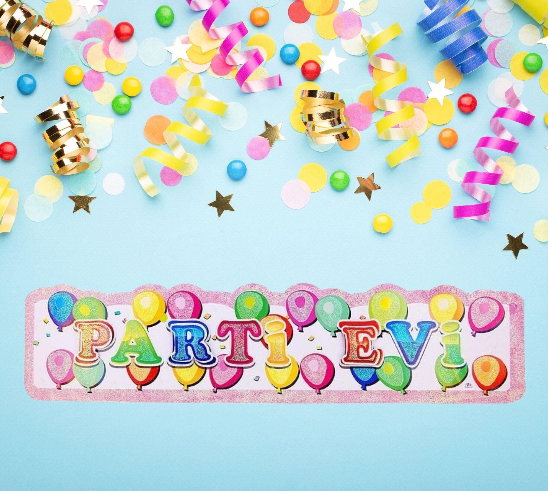 STICKER 3 BOYUTLU SİMLİ PARTİ EVİ BALONLU