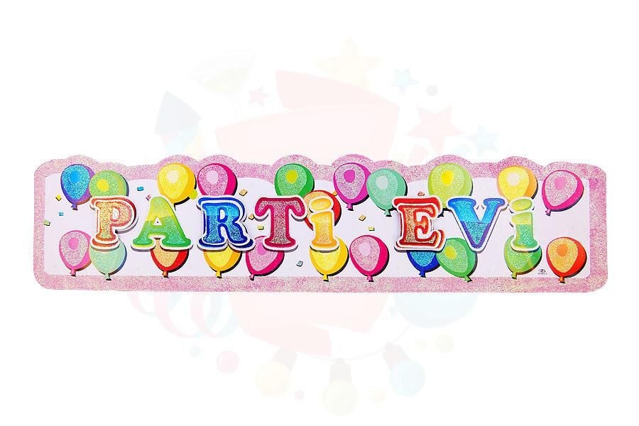 STICKER 3 BOYUTLU SİMLİ PARTİ EVİ BALONLU