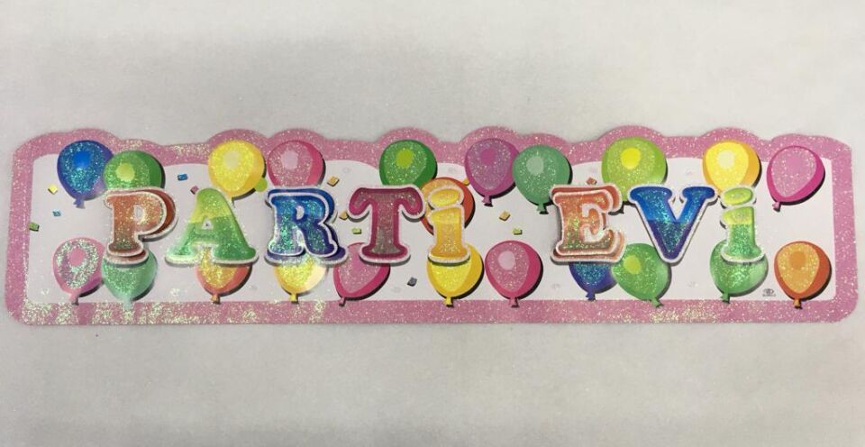 STICKER 3 BOYUTLU SİMLİ PARTİ EVİ BALONLU