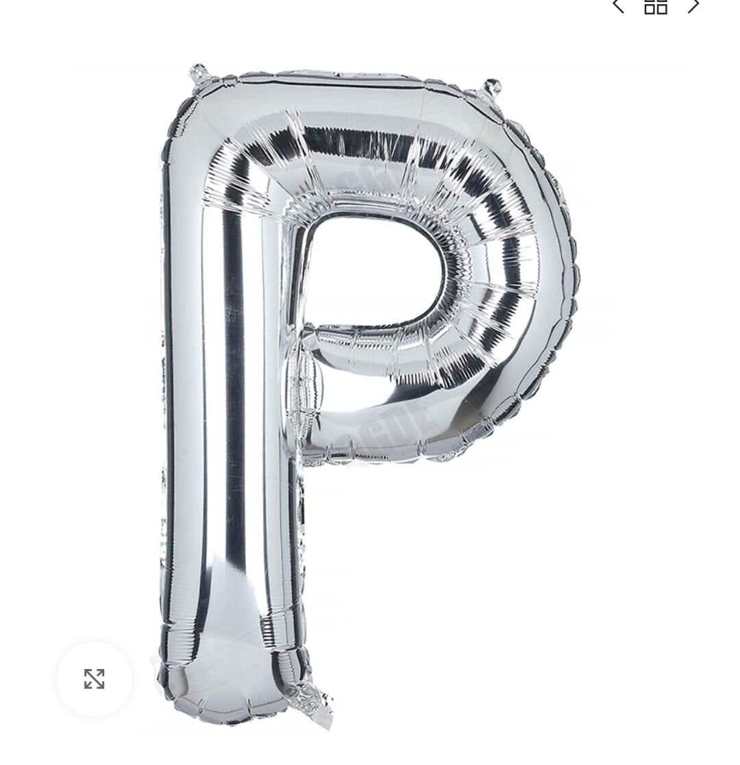 BALON FOLYO 40'' HARF GÜMÜŞ P GRABO