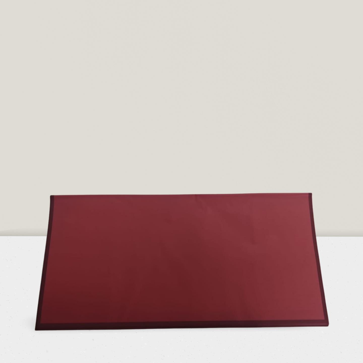 BUKETLİK PP DÜZ  KENARLI BORDO  58*58 20 Lİ