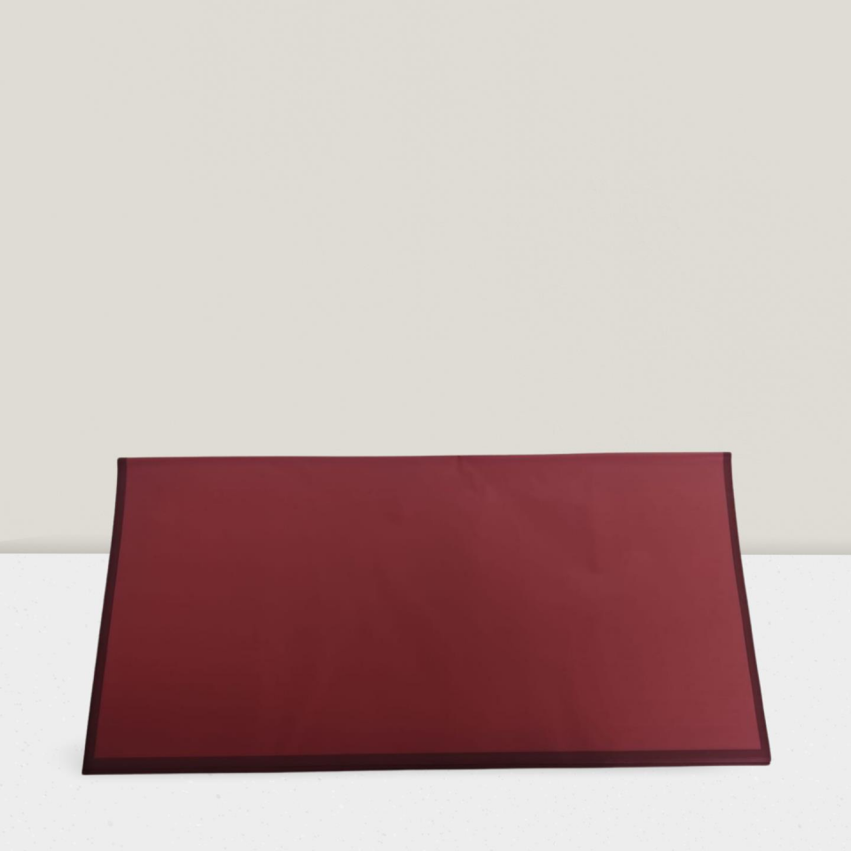 BUKETLİK PP DÜZ  KENARLI BORDO  58*58 20 Lİ