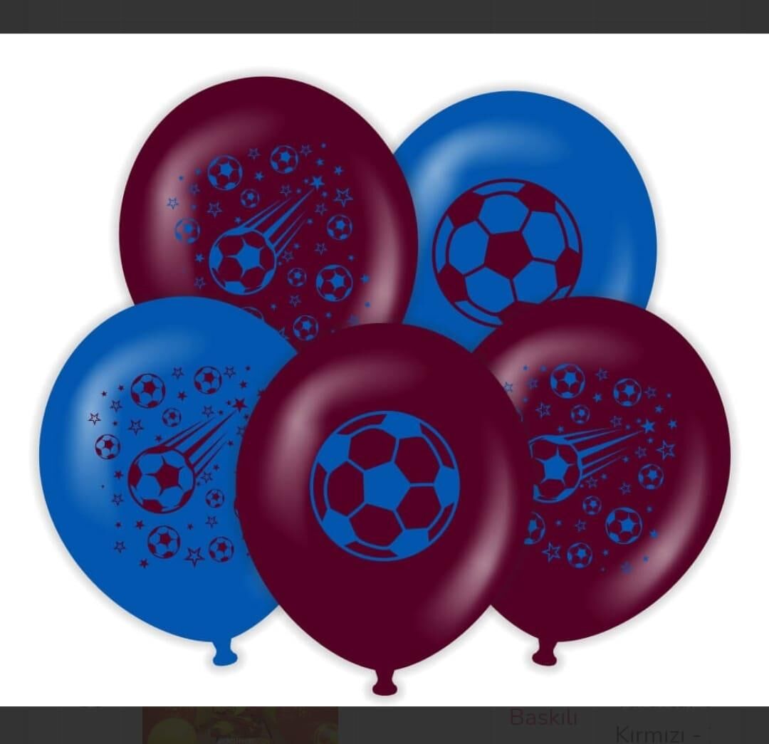 BALON 12'' H.TARAFTAR BORDO K.MAVİ 25 Lİ KALİSAN