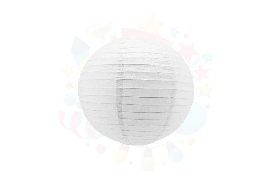 ÇİN FENERİ 30CM DÜZ RENK BEYAZ