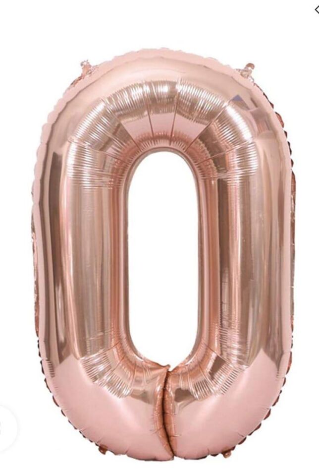 BALON FOLYO 40'' RAKAM ROSEGOLD 0