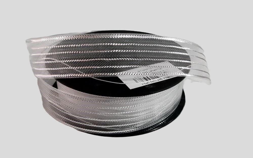 GÜLBANT 2,50cm.20mt.GÜMÜŞ