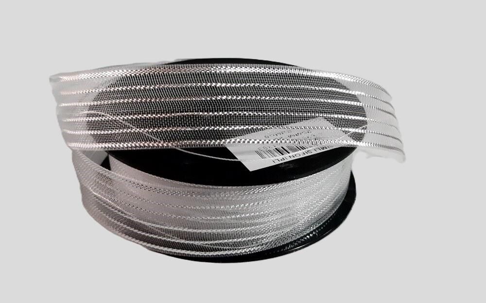 GÜLBANT 2,50cm.20mt.GÜMÜŞ