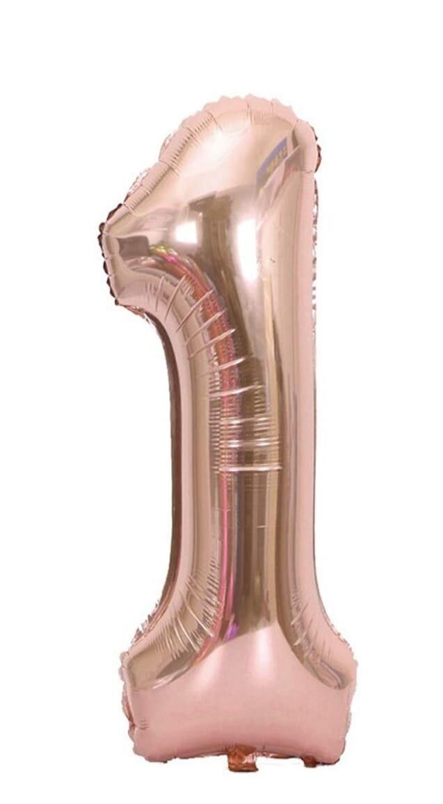 BALON FOLYO 40'' RAKAM ROSEGOLD 1