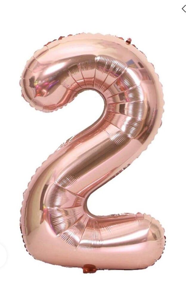 BALON FOLYO 40'' RAKAM ROSEGOLD 2