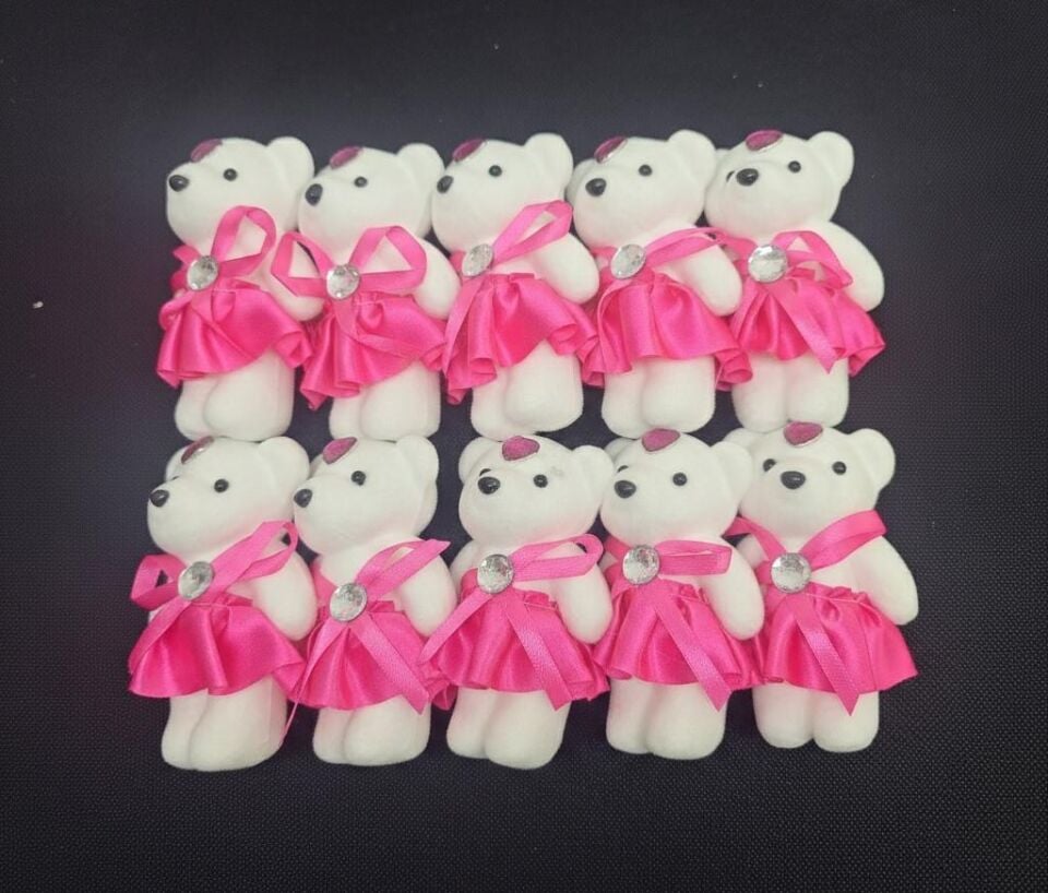 AYICIK FLOK ETEKLİ FUŞYA 11 CM 10 LU