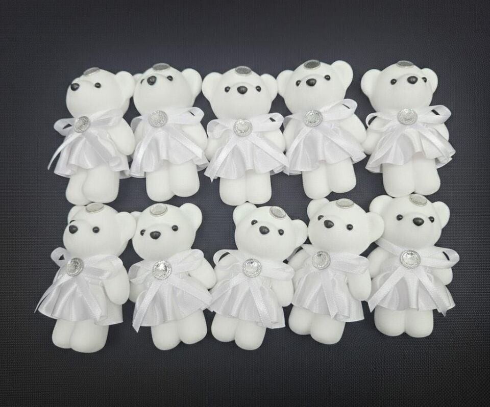 AYICIK FLOK ETEKLİ BEYAZ 11 CM 10 LU