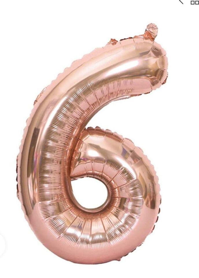 BALON FOLYO 40'' RAKAM ROSEGOLD 6
