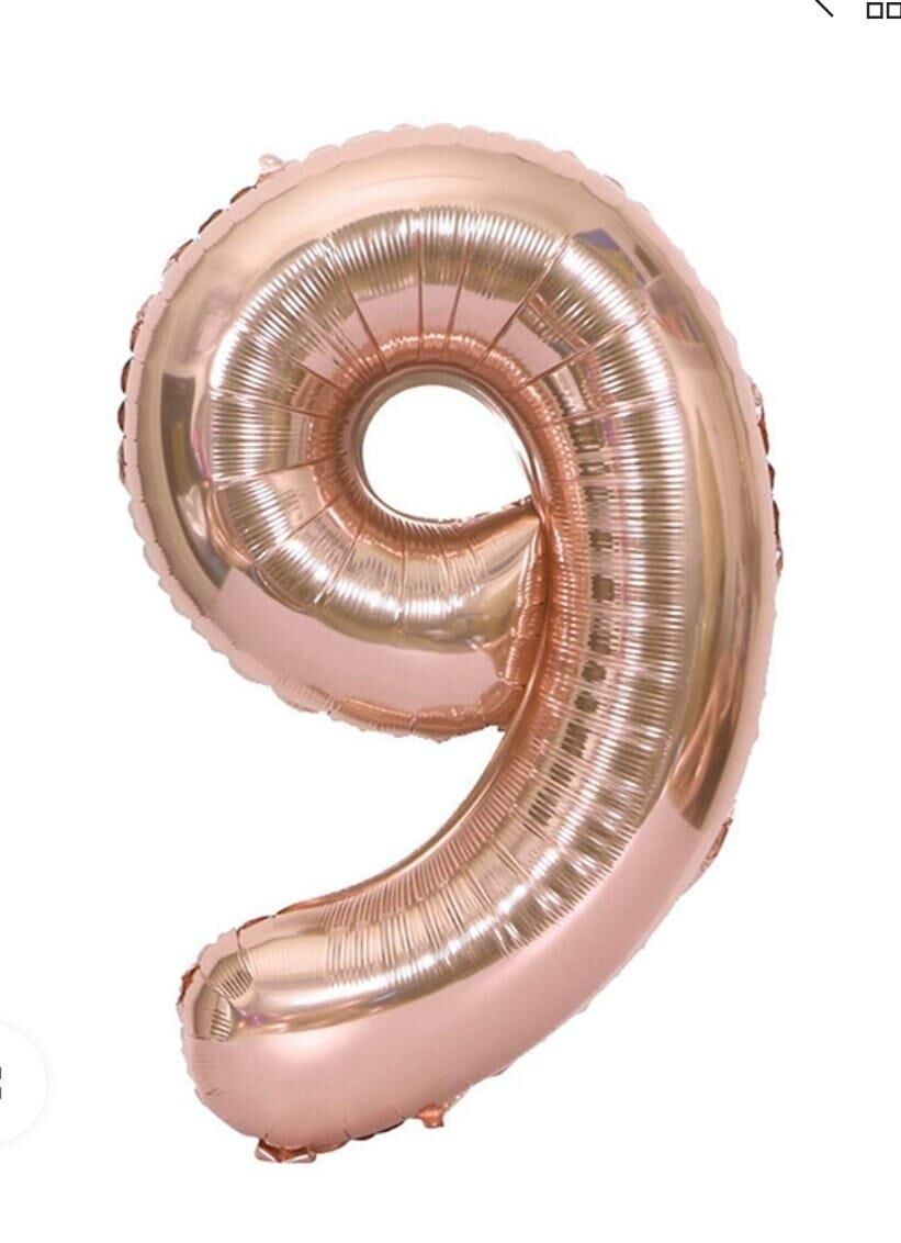 BALON FOLYO 40'' RAKAM ROSEGOLD 9