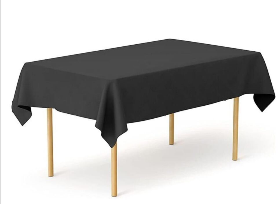 MASA ÖRTÜSÜ RENKLİ 137*274 NEDİ SİYAH