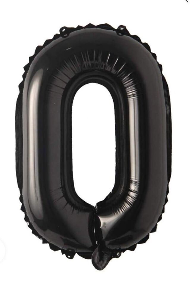 BALON FOLYO 40'' RAKAM SİYAH 0