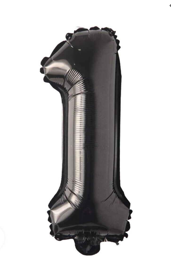 BALON FOLYO 40'' RAKAM SİYAH 1