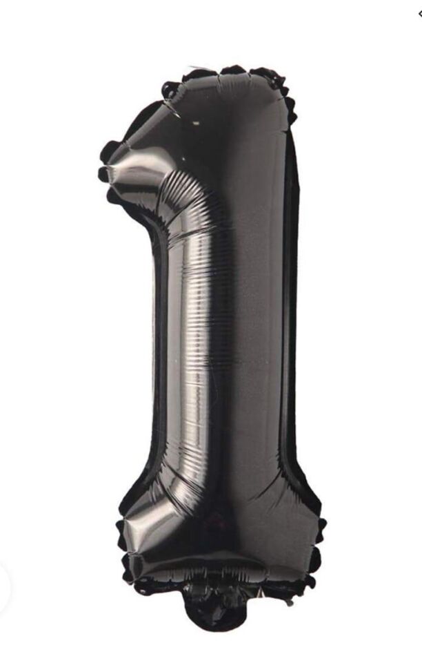 BALON FOLYO 40'' RAKAM SİYAH 1