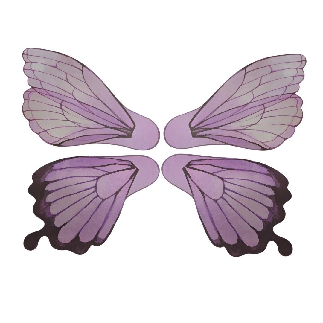 BUKETLİK KAĞIT KELEBEK LİLA 10 LU SET