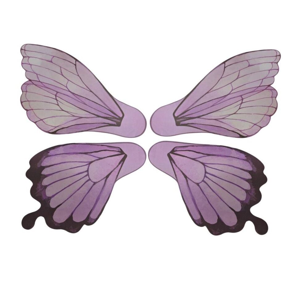 BUKETLİK KAĞIT KELEBEK LİLA 10 LU SET
