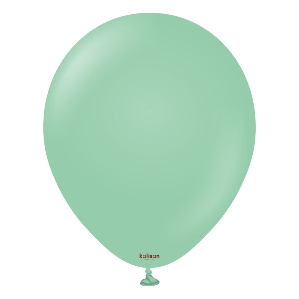 BALON 12'' DÜZ RENK MİNT GREEN 100'LÜ KALİSAN