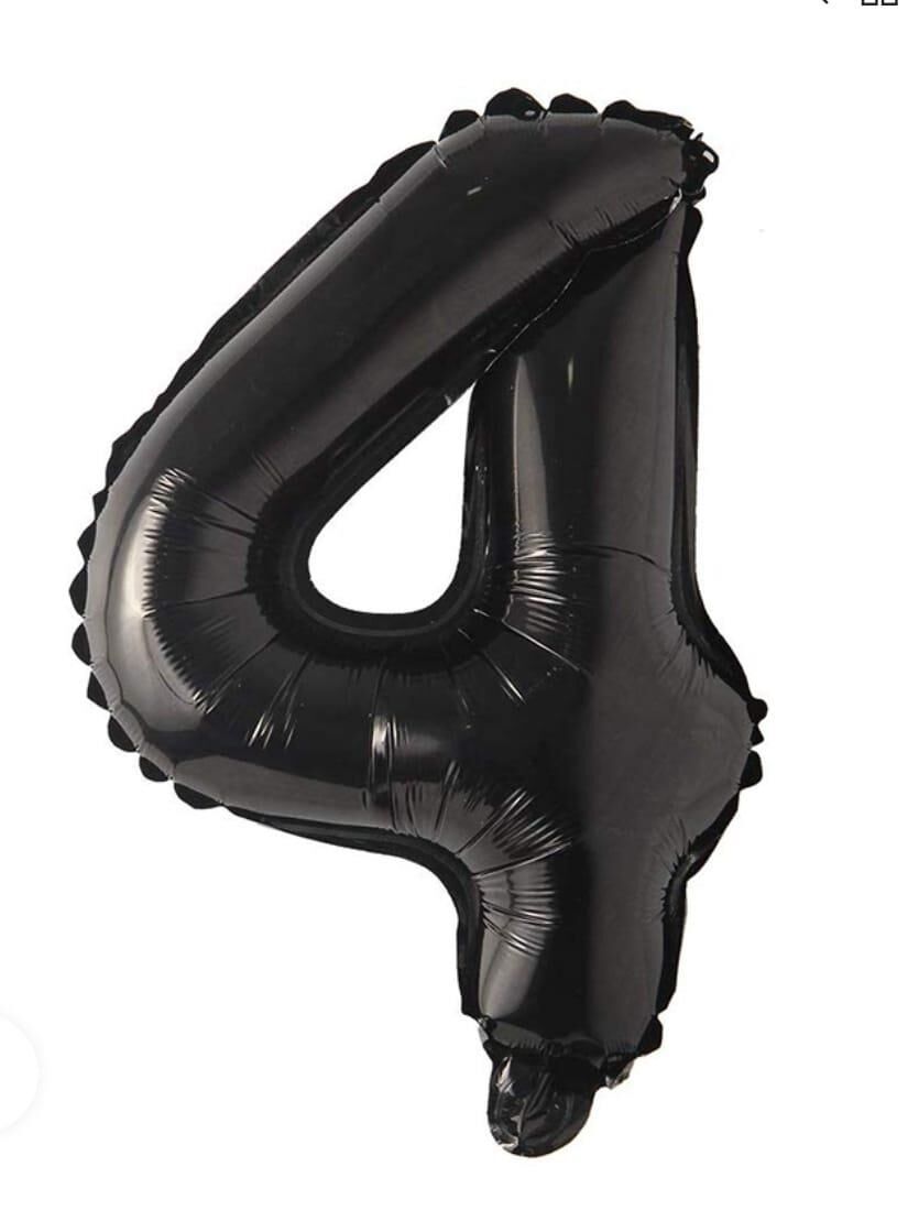 BALON FOLYO 40'' RAKAM SİYAH 4