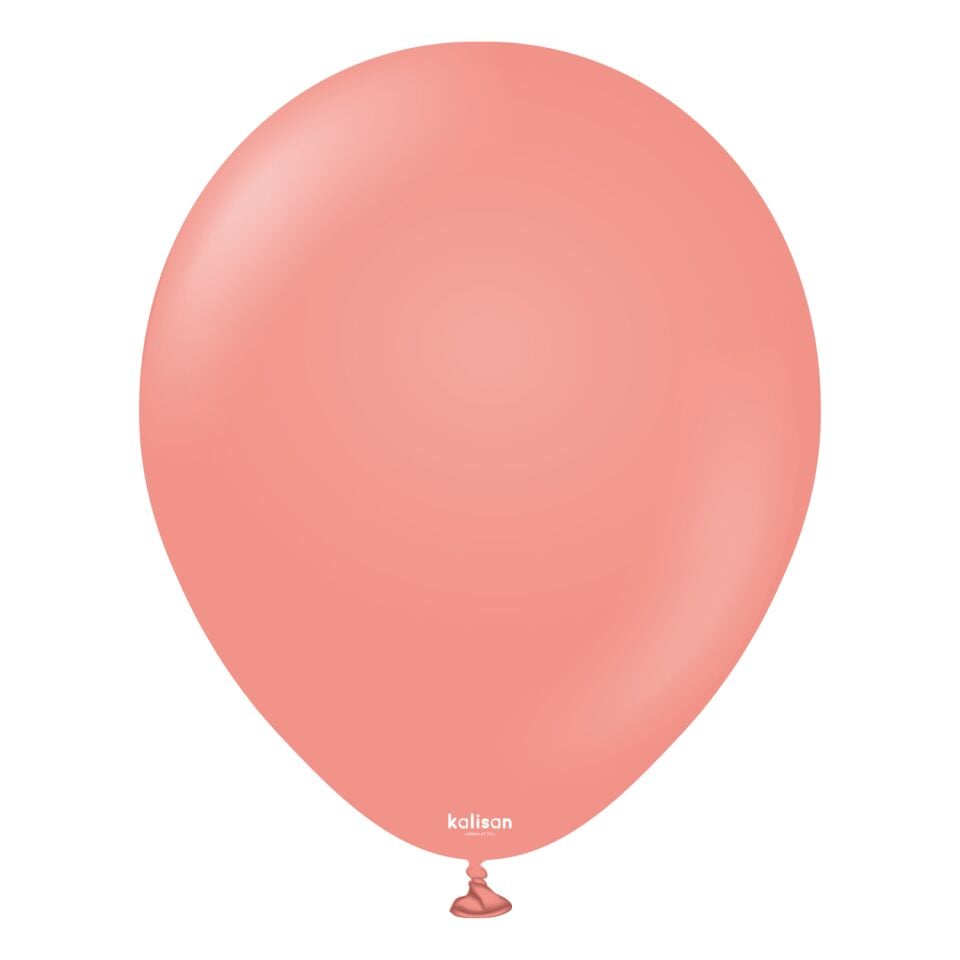 BALON 12'' DÜZ RENK CORAL(MERCAN) 100'LÜ KALİSAN