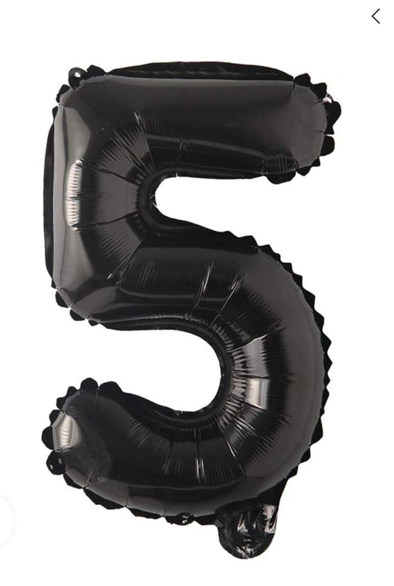 BALON FOLYO 40'' RAKAM SİYAH 5