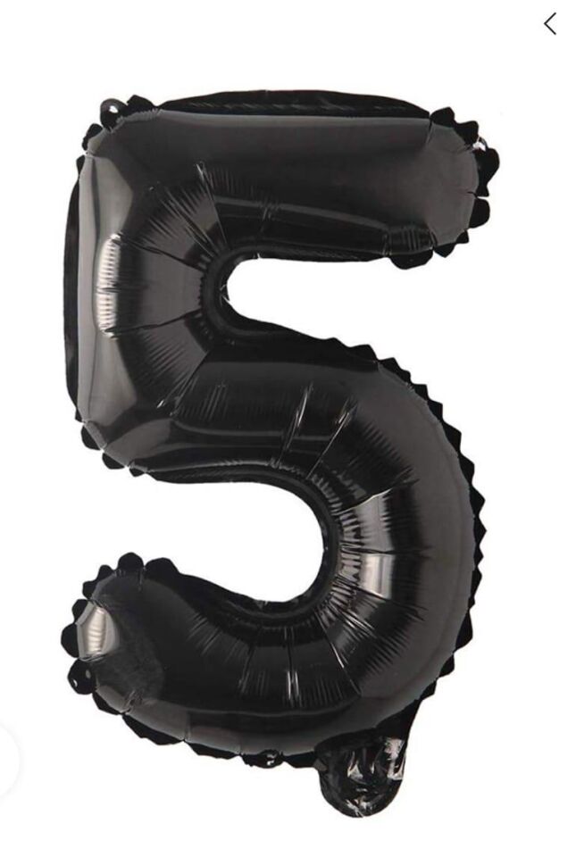 BALON FOLYO 40'' RAKAM SİYAH 5
