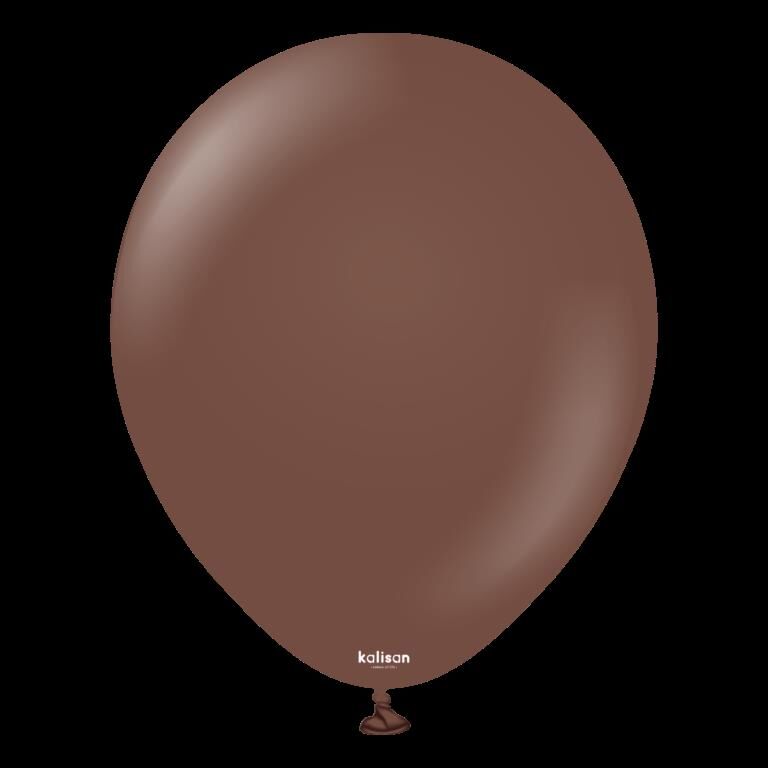 BALON 12'' DÜZRENK CHOCOLATE BROWN 100'LÜKALİSAN