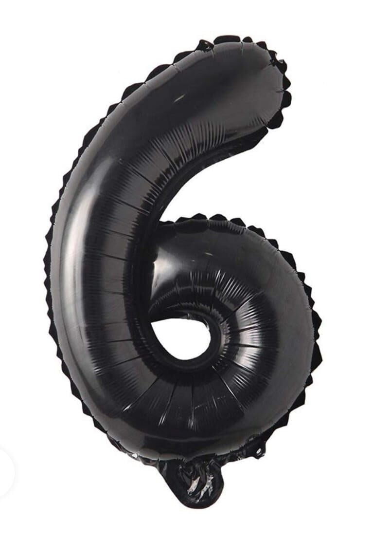 BALON FOLYO 40'' RAKAM SİYAH 6