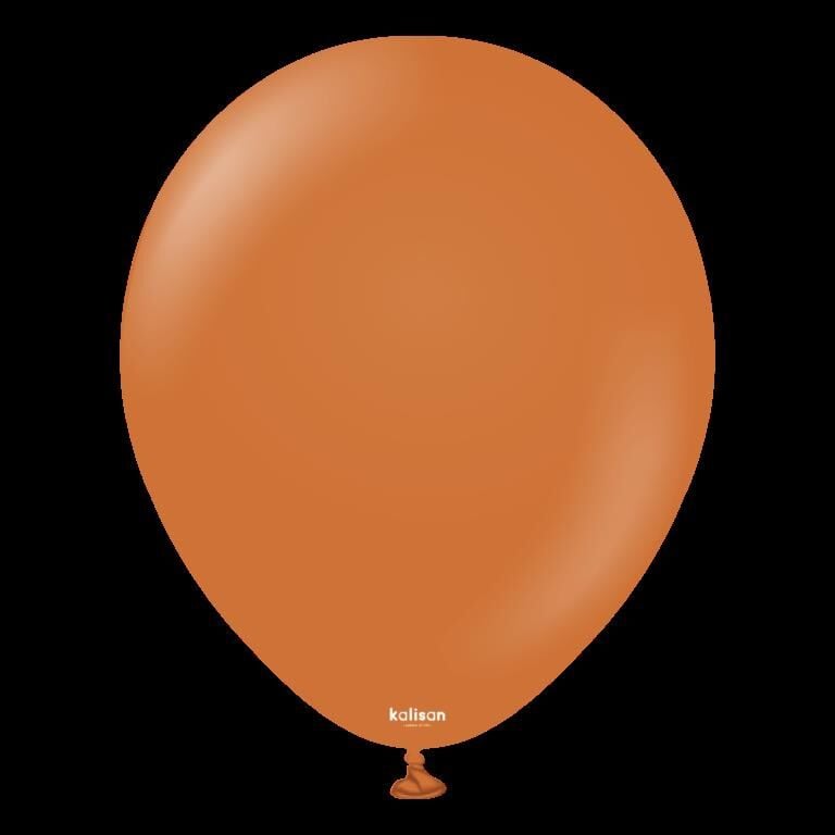 BALON 12'' DÜZ RENK CARAMEL BROWN 100'LÜ KALİSAN