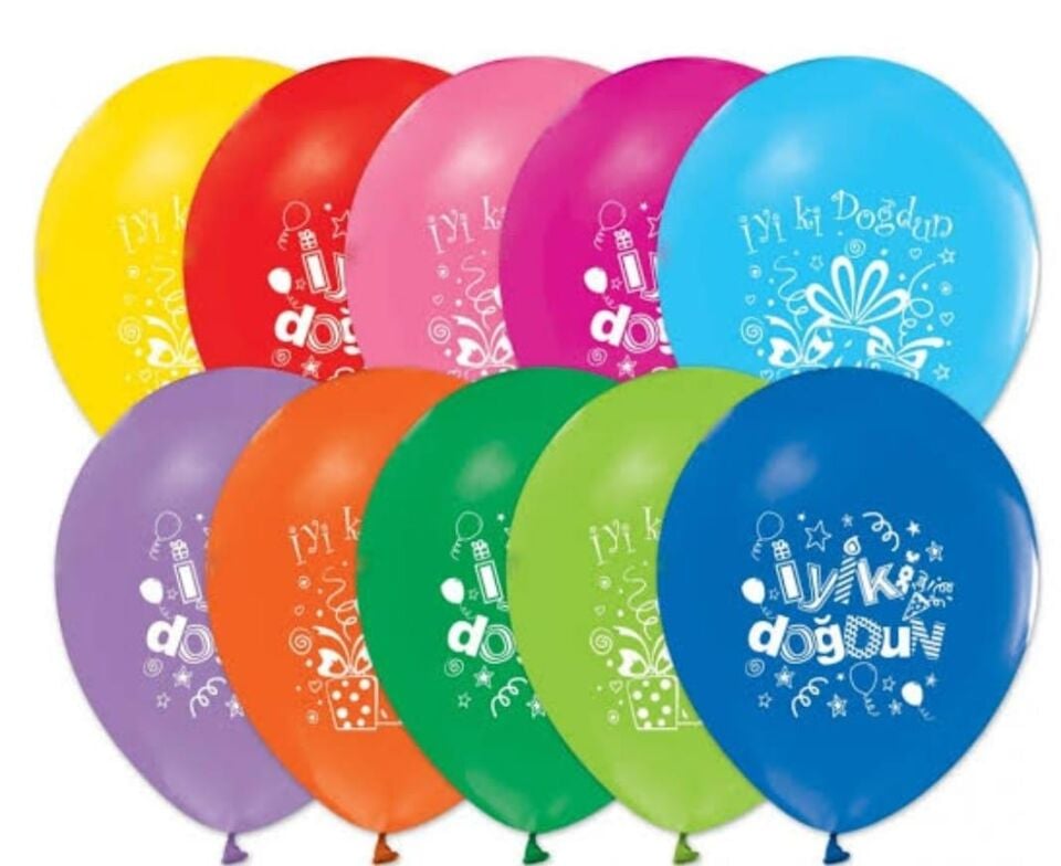 BALON BASKILI İYİKİ DOĞDUN 100'LÜ