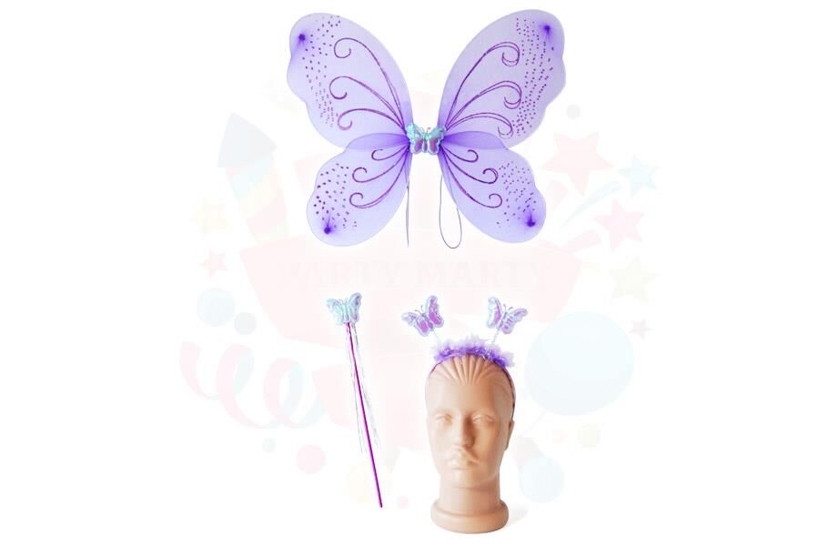 KANAT TAKIM KELEBEK MOR (Kanat-Taç-Asa)