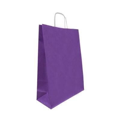 ÇANTA B.KRAFT BÜKÜM SAPLI MOR 18*24 CM 25 Lİ