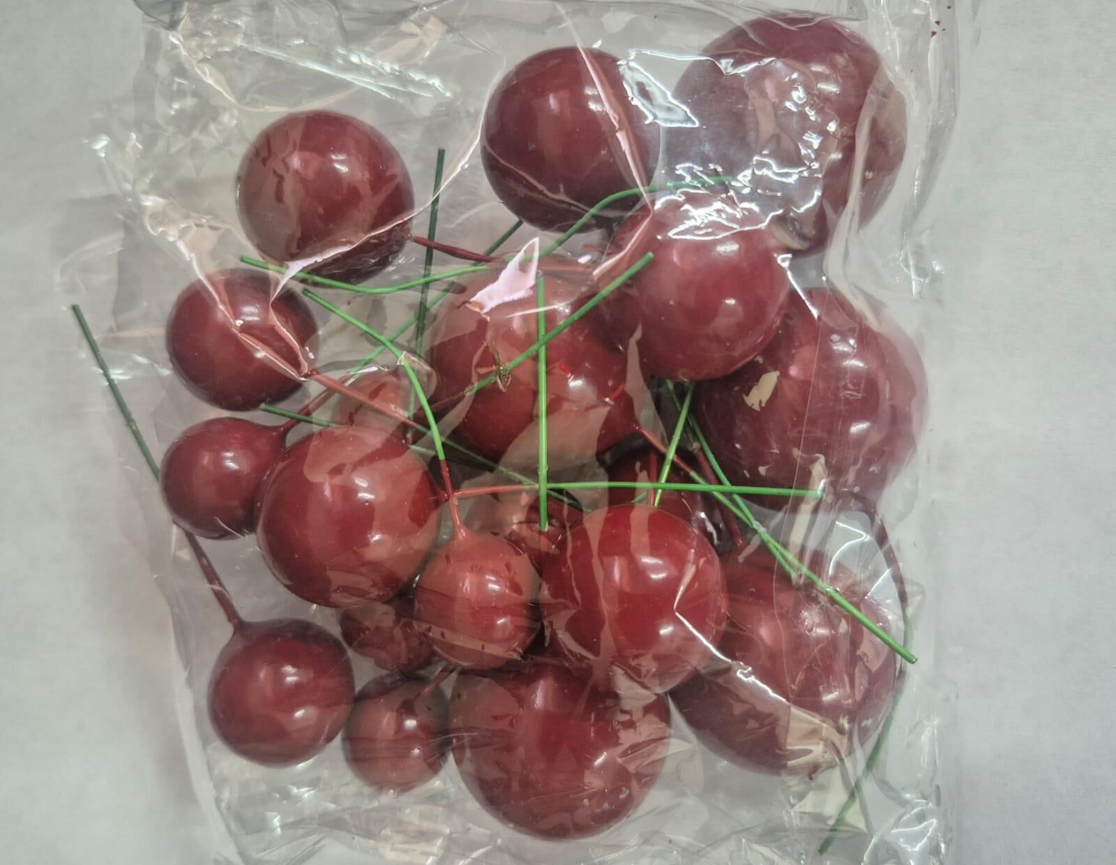 SÜS TELLİ TOP 2-2,5-3-4 CM 20 Lİ PAKET BORDO