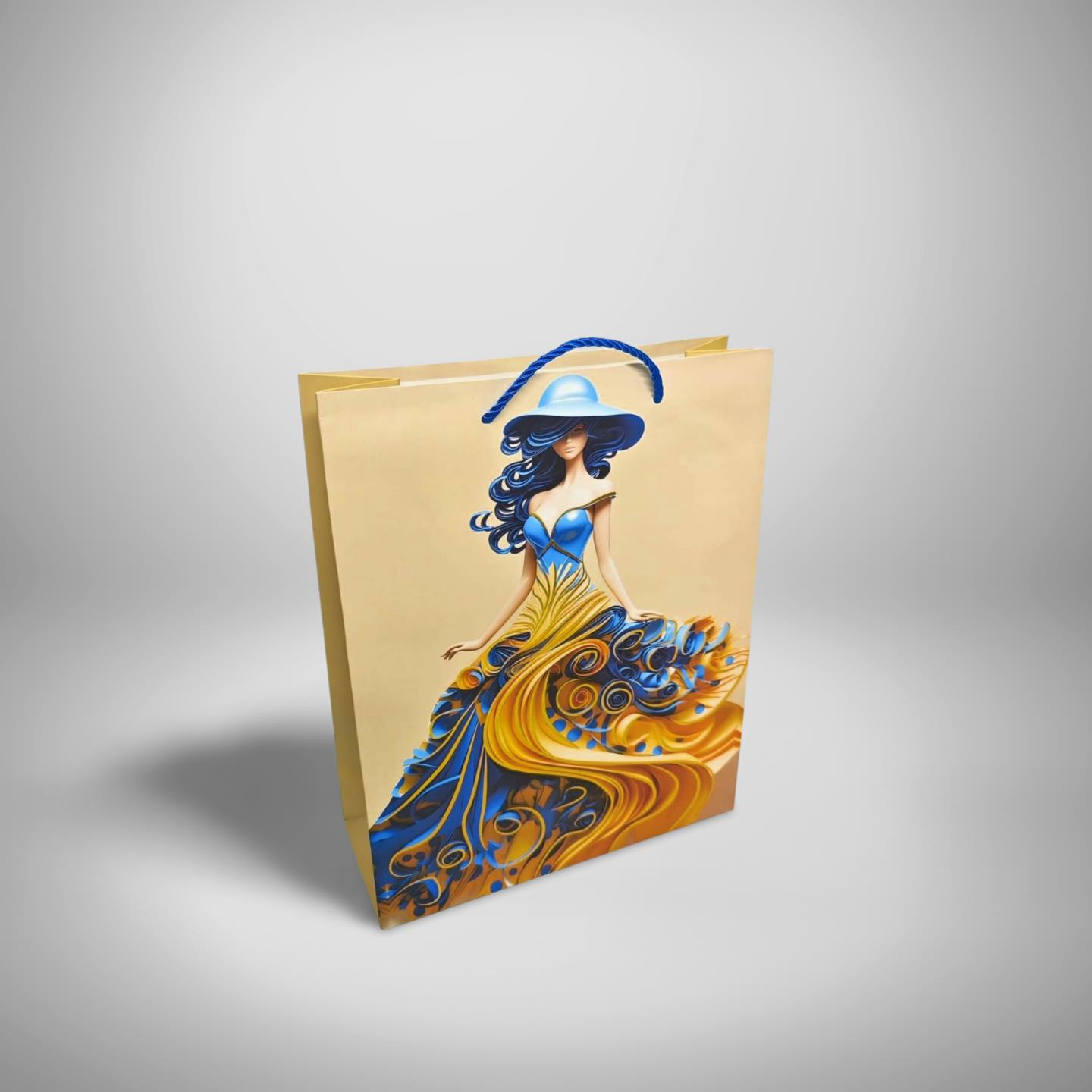 ÇANTA İTHAL İP SAPLI KADIN DESENLİ 26*32*10 12 Lİ