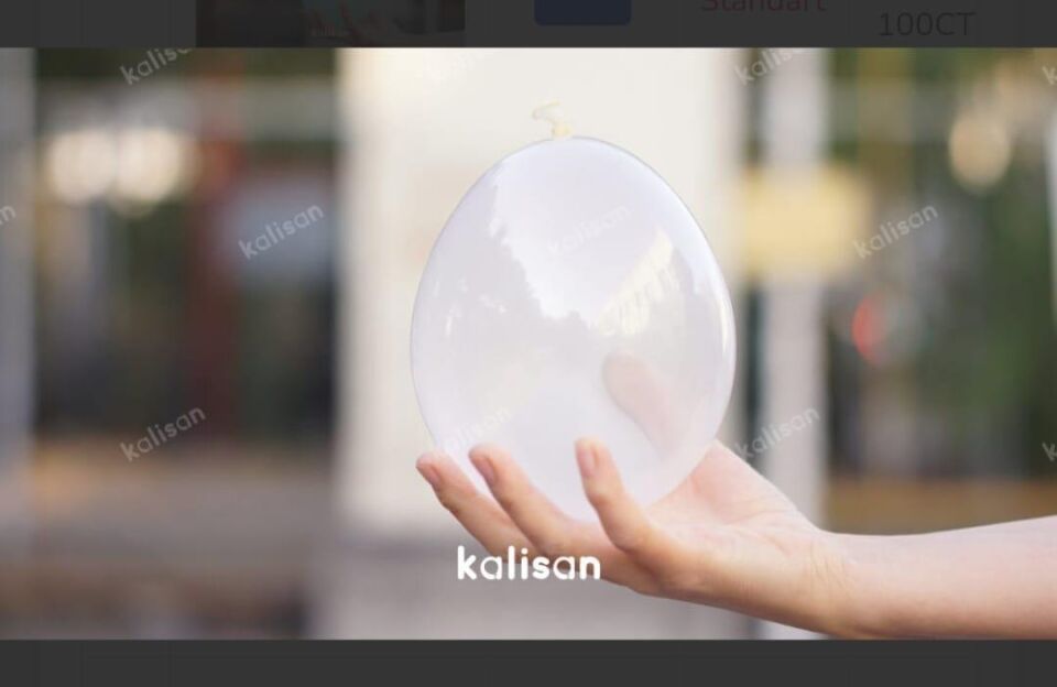 BALON 5'' TRANSPARENT (ŞEFFAF) 100 LÜ KALİSAN