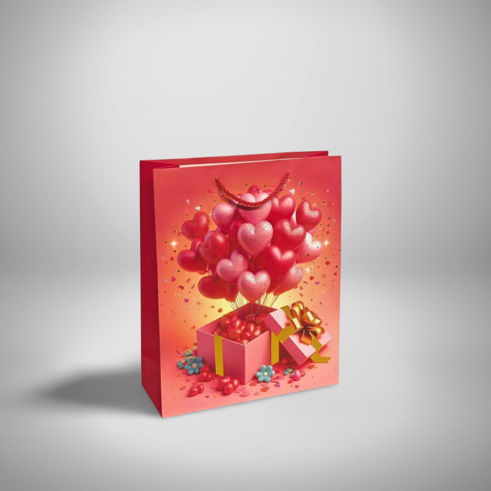 ÇANTA İTHAL İP SAPLI HEDİYE PAKETLİ 26*32*10 12 Lİ