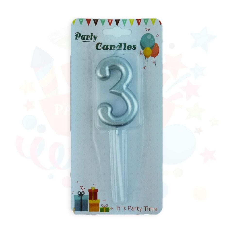 MUM RAKKAM ÇUBUKLU GÜMÜŞ SERİ 3