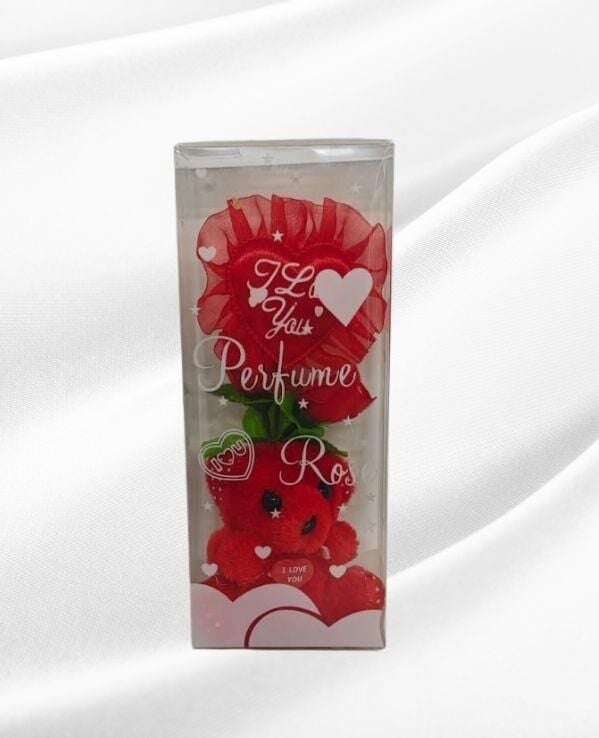 HEDİYELİK SÜS ASETAT KUTULI PELUŞ AYICIK I LOVE