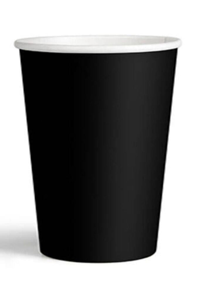 BARDAK KARTON SİYAH 8 Lİ
