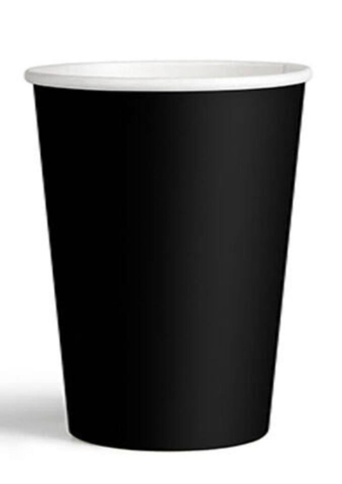 BARDAK KARTON SİYAH 8 Lİ
