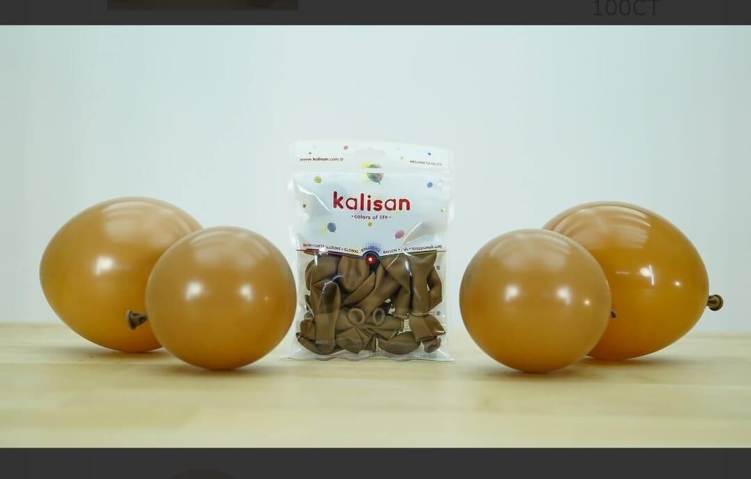 BALON 5'' CARAMEL BROWN 100 LÜ KALİSAN