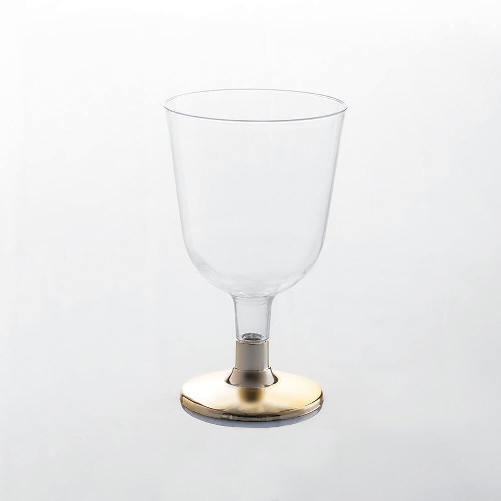 BARDAK PLASTİK AYAKLI KADEH 6 LI ŞEFFAF